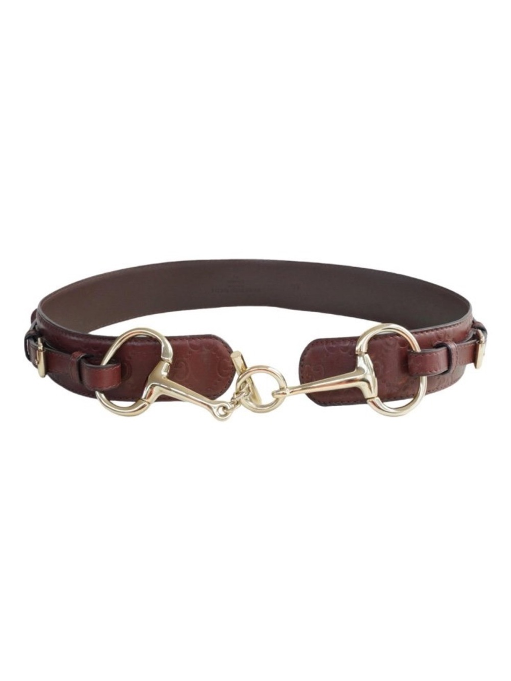 GUCCI VINTAGE Guccissismo Brown Leather Belt , GORGEOUS . Excellent